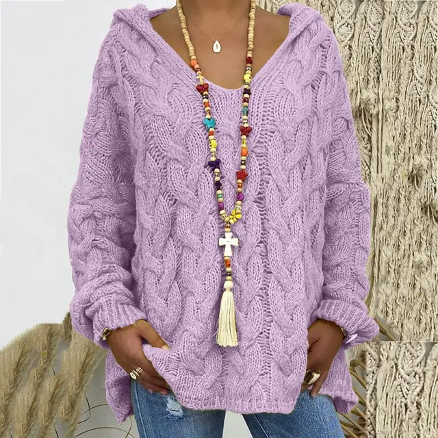 Classic Cable Knit Sweater for Women