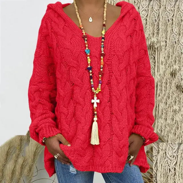 Classic Cable Knit Sweater for Women