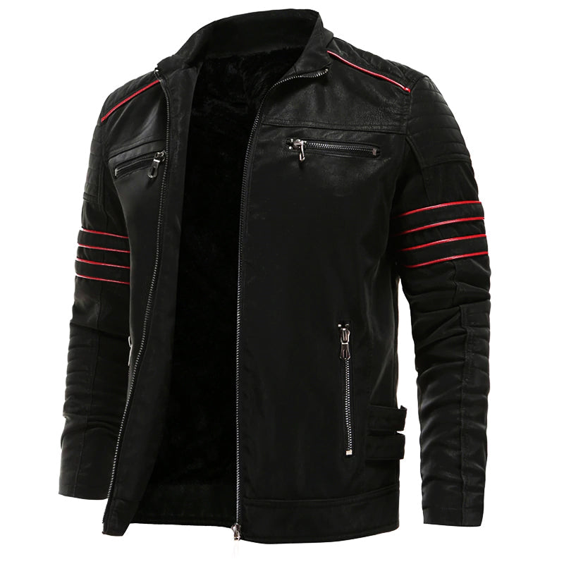 Tough Biker Genuine Leather Jacket - OutfitLondon