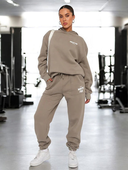 Pink Hoodie and Sweatpants Set for Women