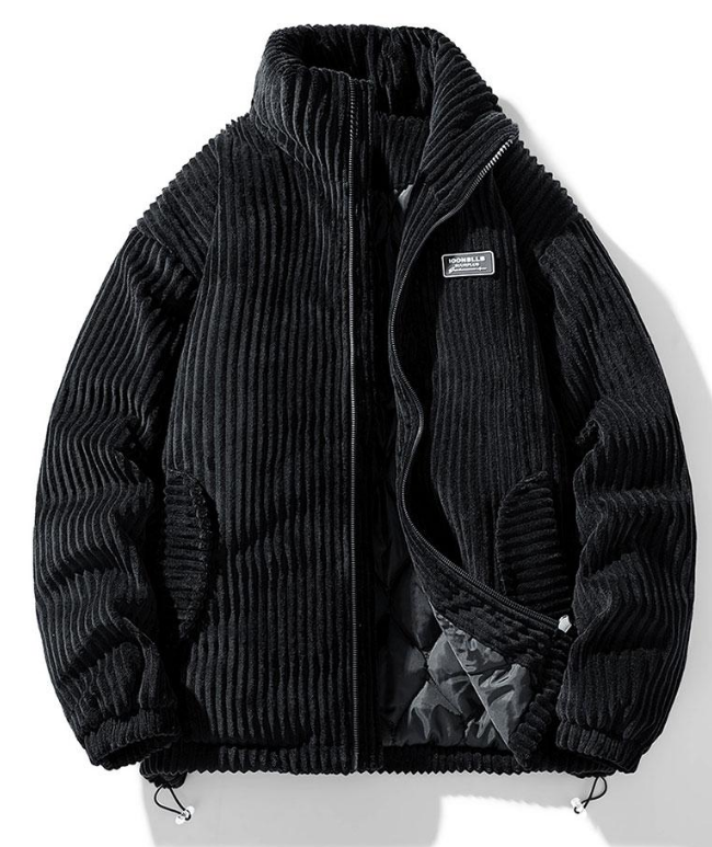 Stylish Textured Mens Cord Jacket - OutfitLondon