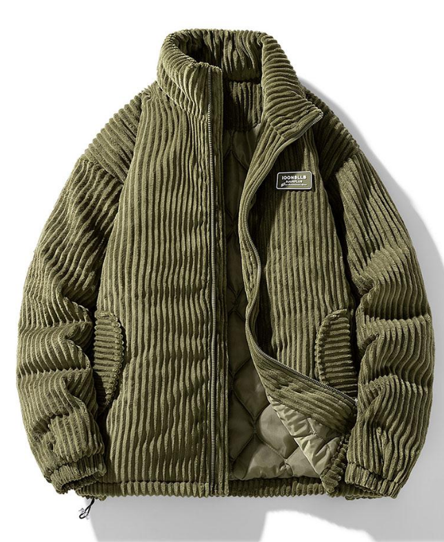 Stylish Textured Mens Cord Jacket