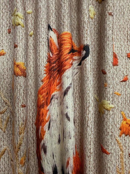 Fashionable Fox Pattern Jumper