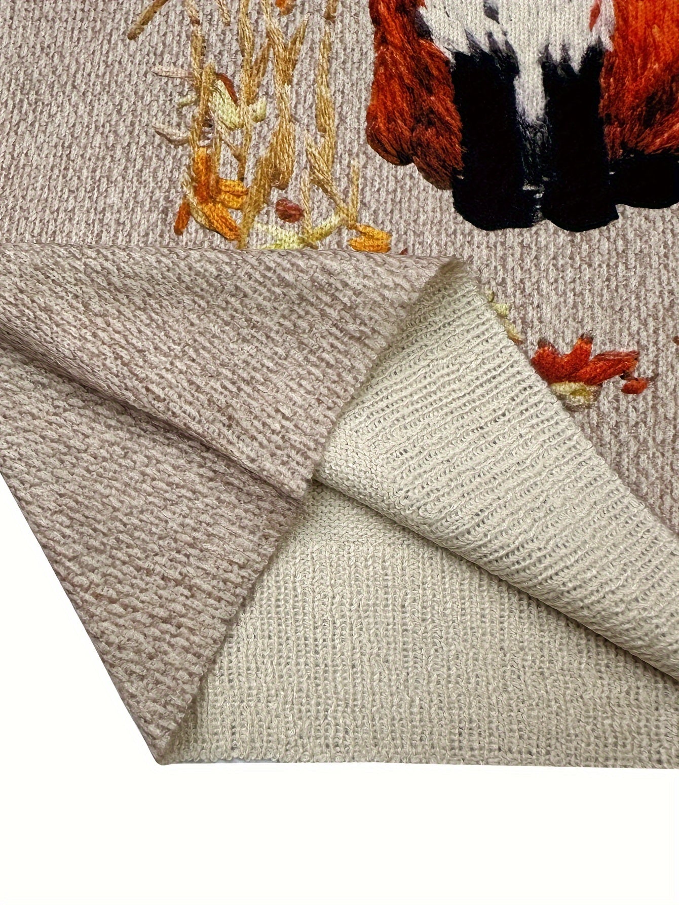 Fashionable Fox Pattern Jumper