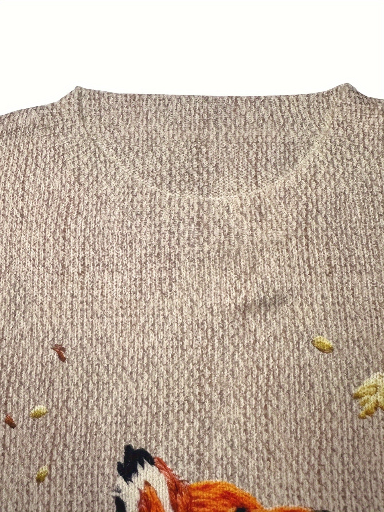 Fashionable Fox Pattern Jumper
