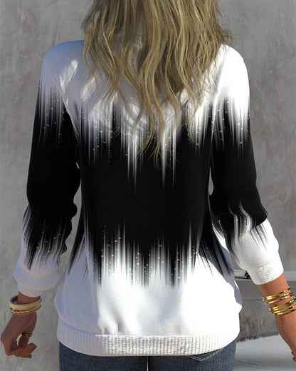 Fashionable Women's Zipper Pullover Sweater