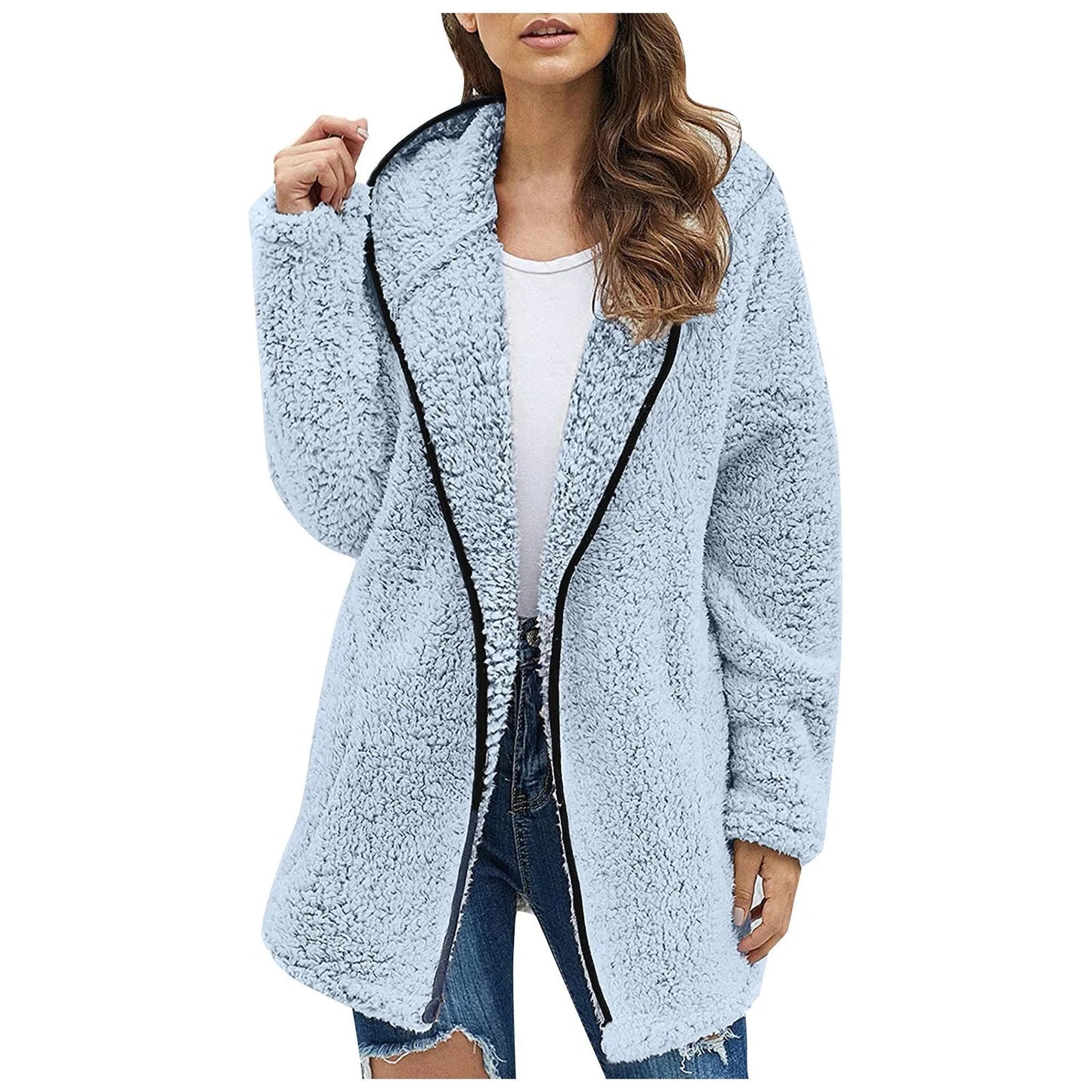 Warm Fuzzy Coat for Ladies - Luna - OutfitLondon