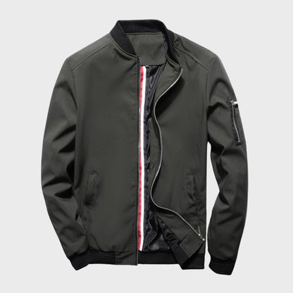 Men's Vintage Style Zip Up Flight Jacket