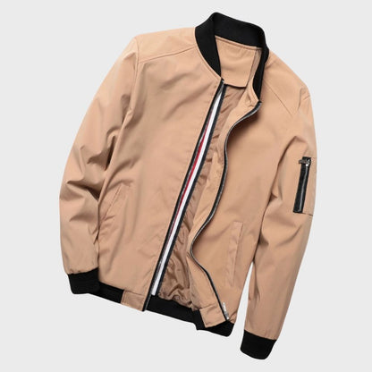 Men's Vintage Style Zip Up Flight Jacket