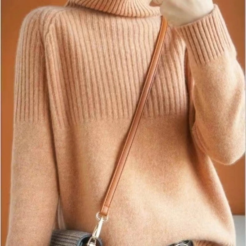 Fashionable Women's Turtleneck Sweater