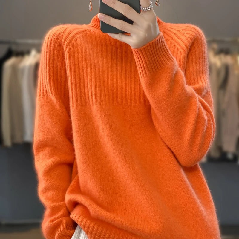 Fashionable Women's Turtleneck Sweater