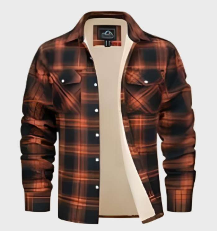 Classic Plaid Mens Flannel Shirt Jacket - OutfitLondon