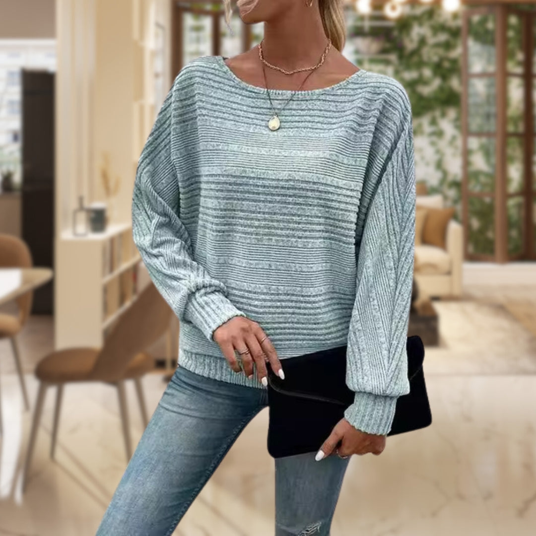 Fashionable Ladies Knit Sweater with Soft Touch - OutfitLondon