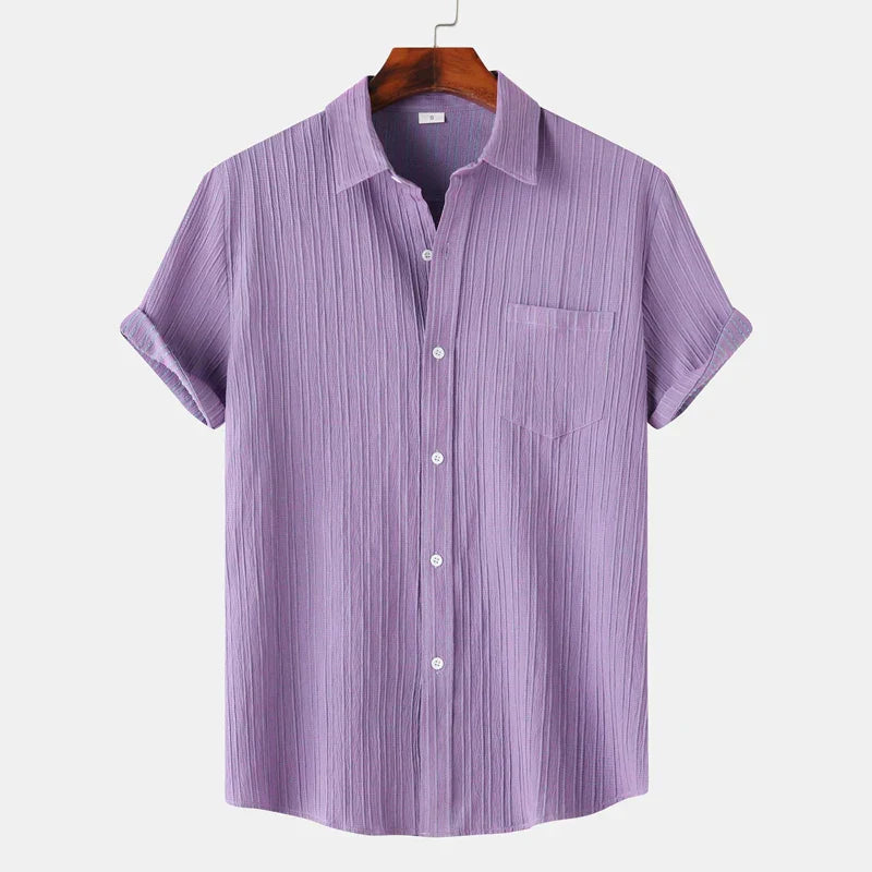 Relaxed Fit Natural Fiber Shirt - OutfitLondon