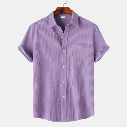 Relaxed Fit Natural Fiber Shirt - OutfitLondon