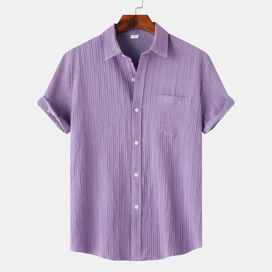 Relaxed Fit Natural Fiber Shirt - OutfitLondon