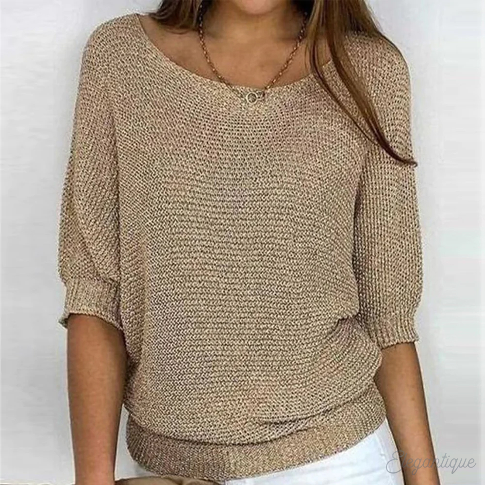 Soft and Stylish Willemijn Pullover Sweater - OutfitLondon
