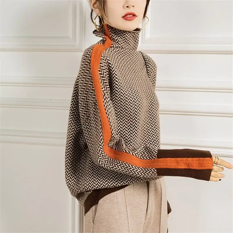 Women's Soft Knit Roll Neck Sweater