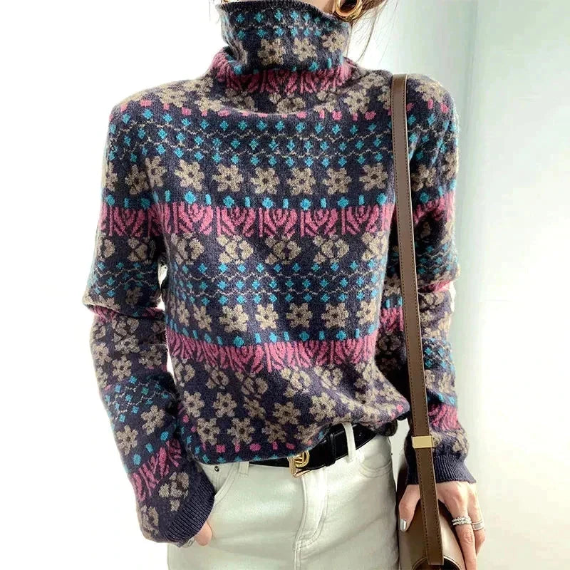 Warm Turtleneck Sweater for Women