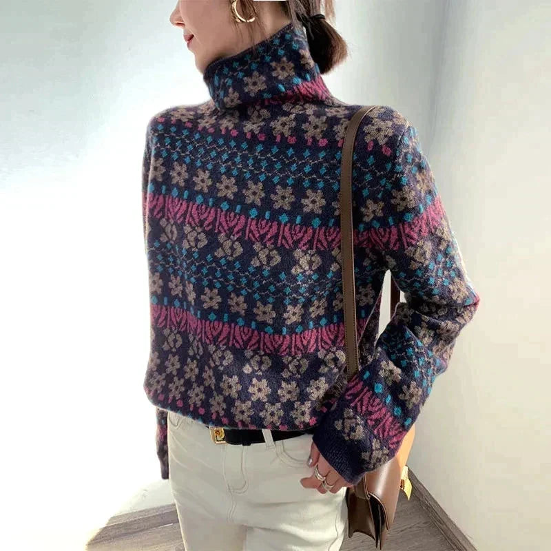 Warm Turtleneck Sweater for Women