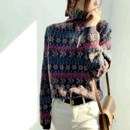 Warm Turtleneck Sweater for Women