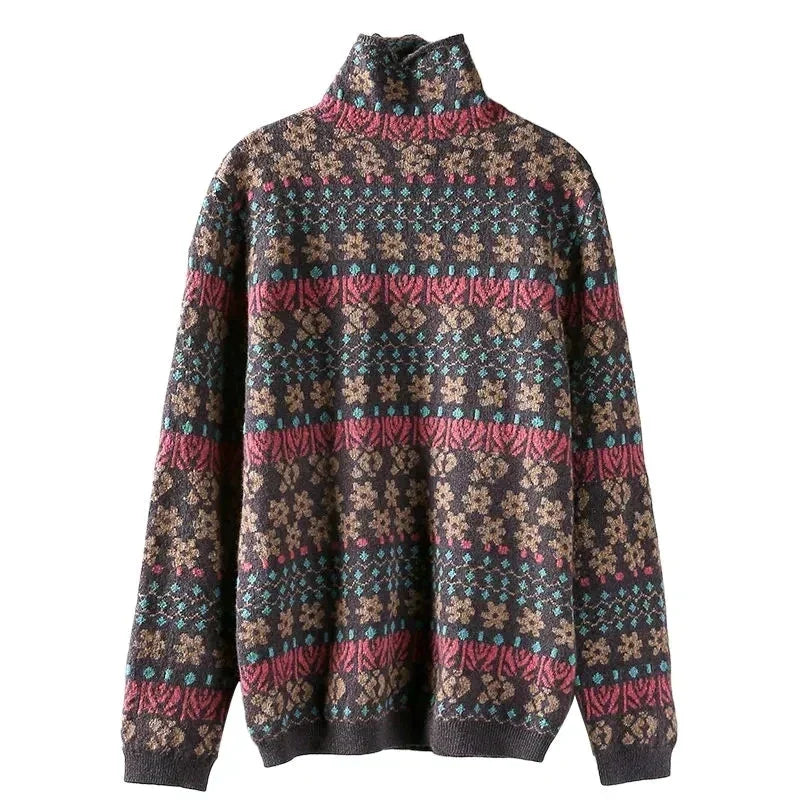 Warm Turtleneck Sweater for Women