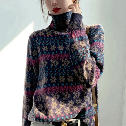 Warm Turtleneck Sweater for Women - OutfitLondon