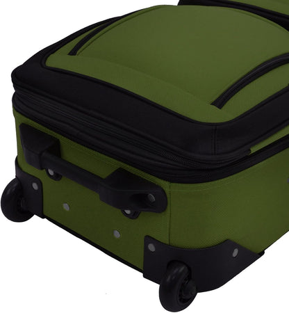 Compact 2-Piece Lightweight Carry-On Luggage Set with Spinner Wheels