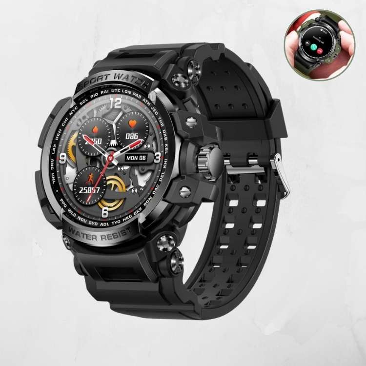 Tough Waterproof Smart Watch - Bluetooth, Long Lasting Battery - OutfitLondon
