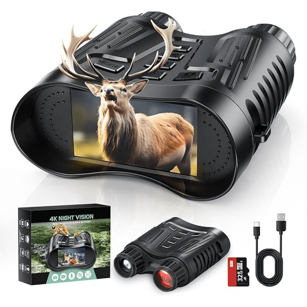 HD Night Vision Binoculars 8x Zoom 4K Video Recorder - OutfitLondon