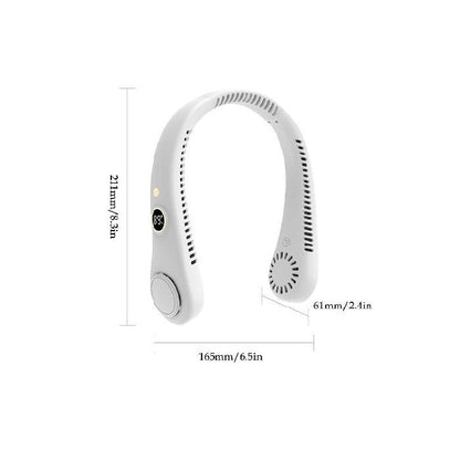 Unisex 5-Speed Neck Cooling Fan - Portable & Bladeless Design