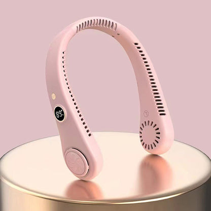 Unisex 5-Speed Neck Cooling Fan - Portable & Bladeless Design