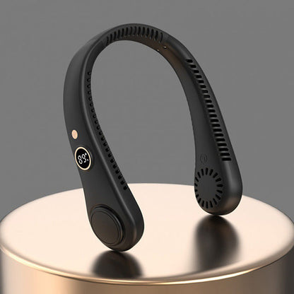 Unisex 5-Speed Neck Cooling Fan - Portable & Bladeless Design