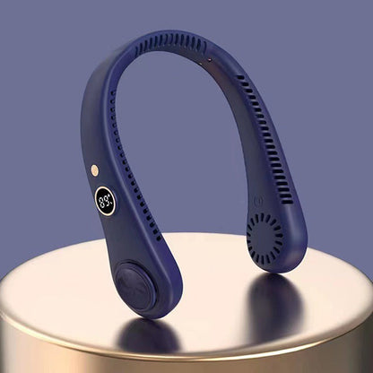 Unisex 5-Speed Neck Cooling Fan - Portable & Bladeless Design