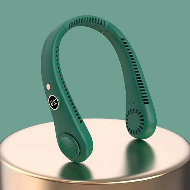 Unisex 5-Speed Neck Cooling Fan - Portable & Bladeless Design