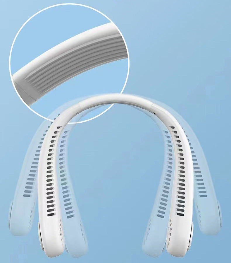 Unisex 5-Speed Neck Cooling Fan - Portable & Bladeless Design