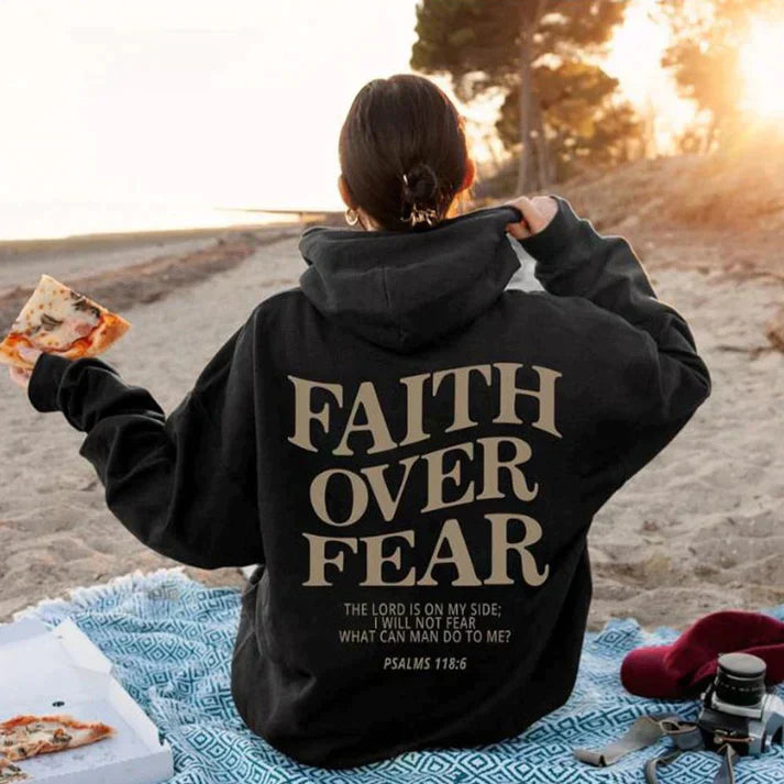 Inspirational Christian Hoodie Faith Quote Tee