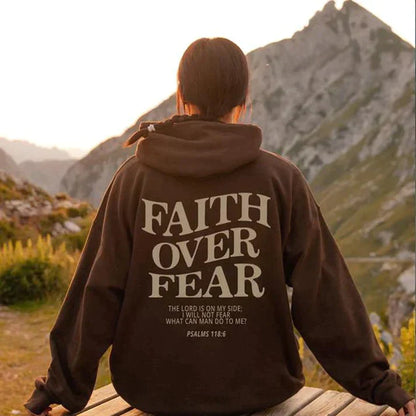 Inspirational Christian Hoodie Faith Quote Tee - OutfitLondon