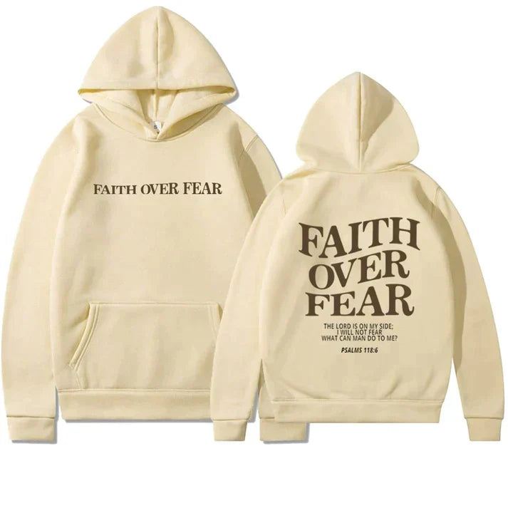 Inspirational Christian Hoodie Faith Quote Tee