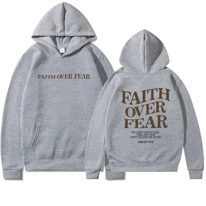 Inspirational Christian Hoodie Faith Quote Tee