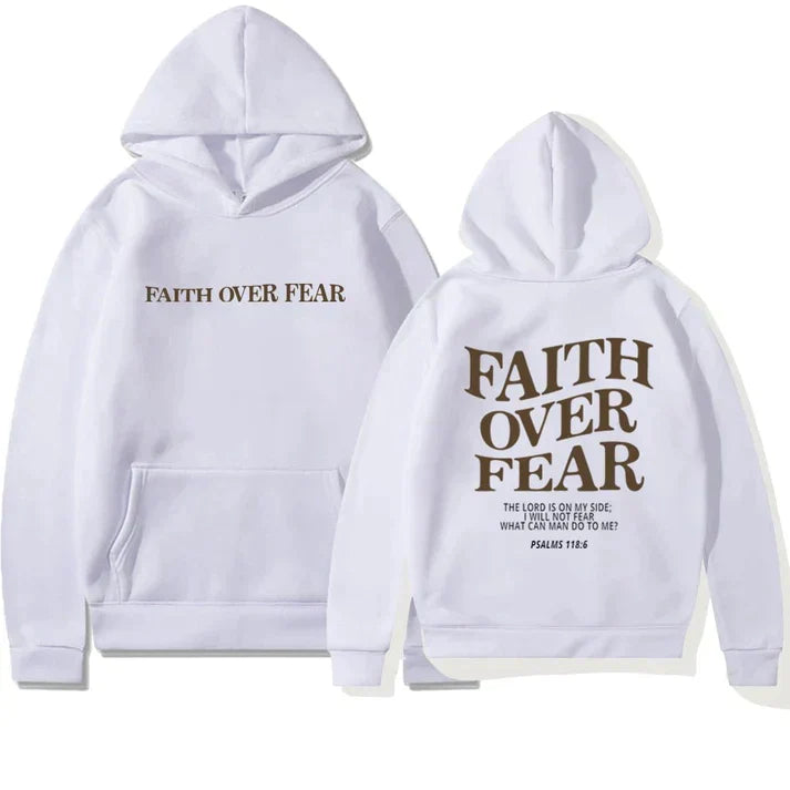 Inspirational Christian Hoodie Faith Quote Tee