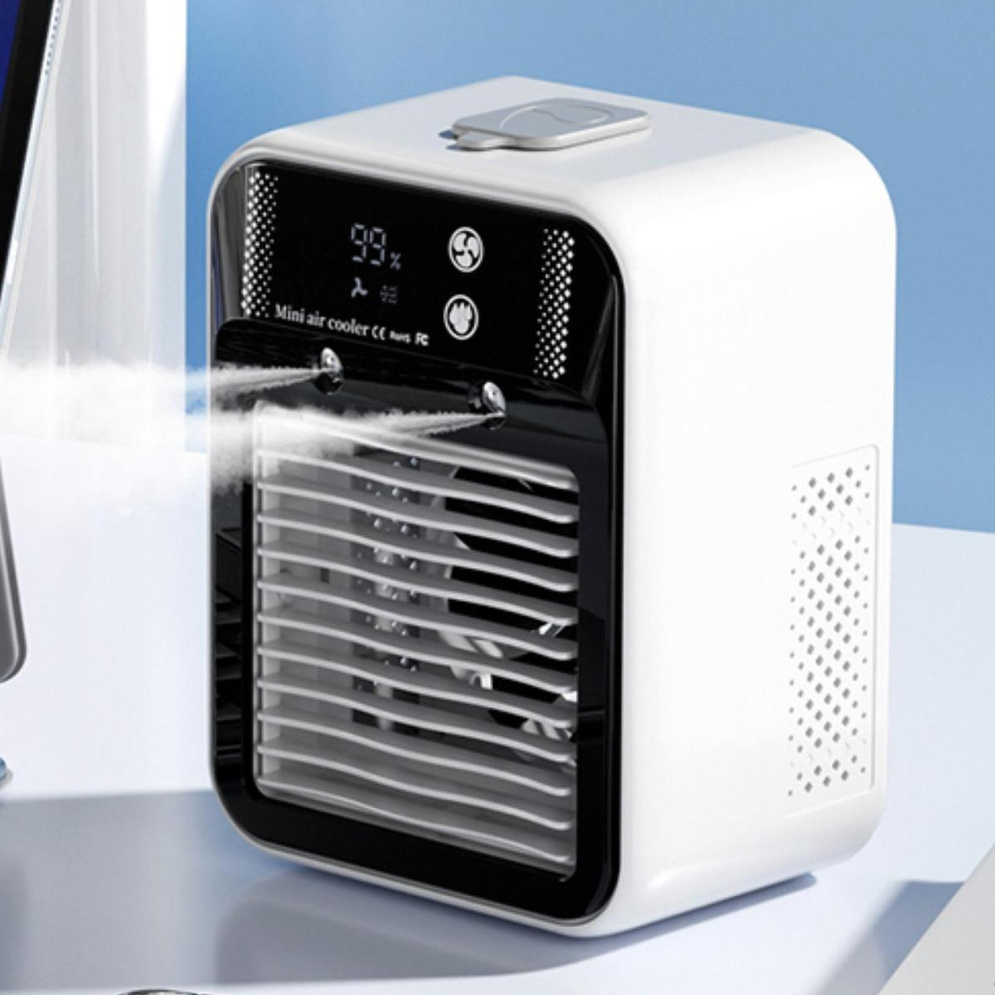 Unisex Portable Air Cooler Fan with Digital Display