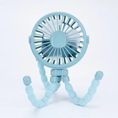 Unisex Portable Clip-On Rechargeable Fan
