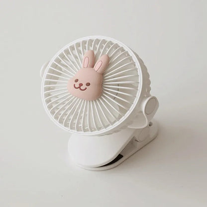 Unisex Portable Clip-On Rechargeable Fan