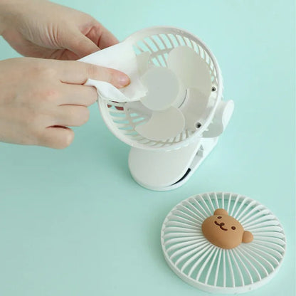 Unisex Portable Clip-On Rechargeable Fan