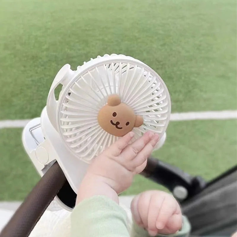 Unisex Portable Clip-On Rechargeable Fan