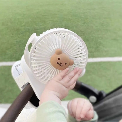 Unisex Portable Clip-On Rechargeable Fan