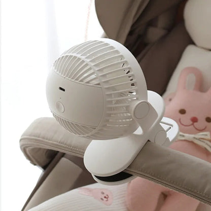 Unisex Portable Clip-On Rechargeable Fan