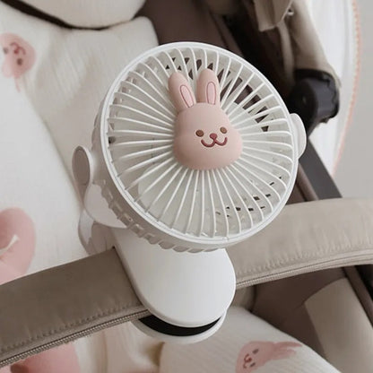 Unisex Portable Clip-On Rechargeable Fan