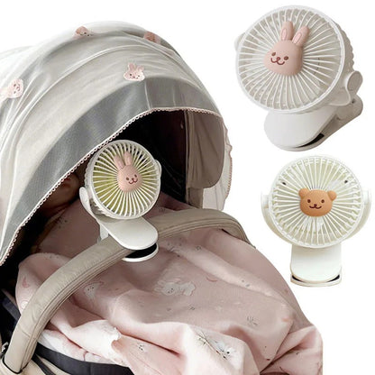 Unisex Portable Clip-On Rechargeable Fan